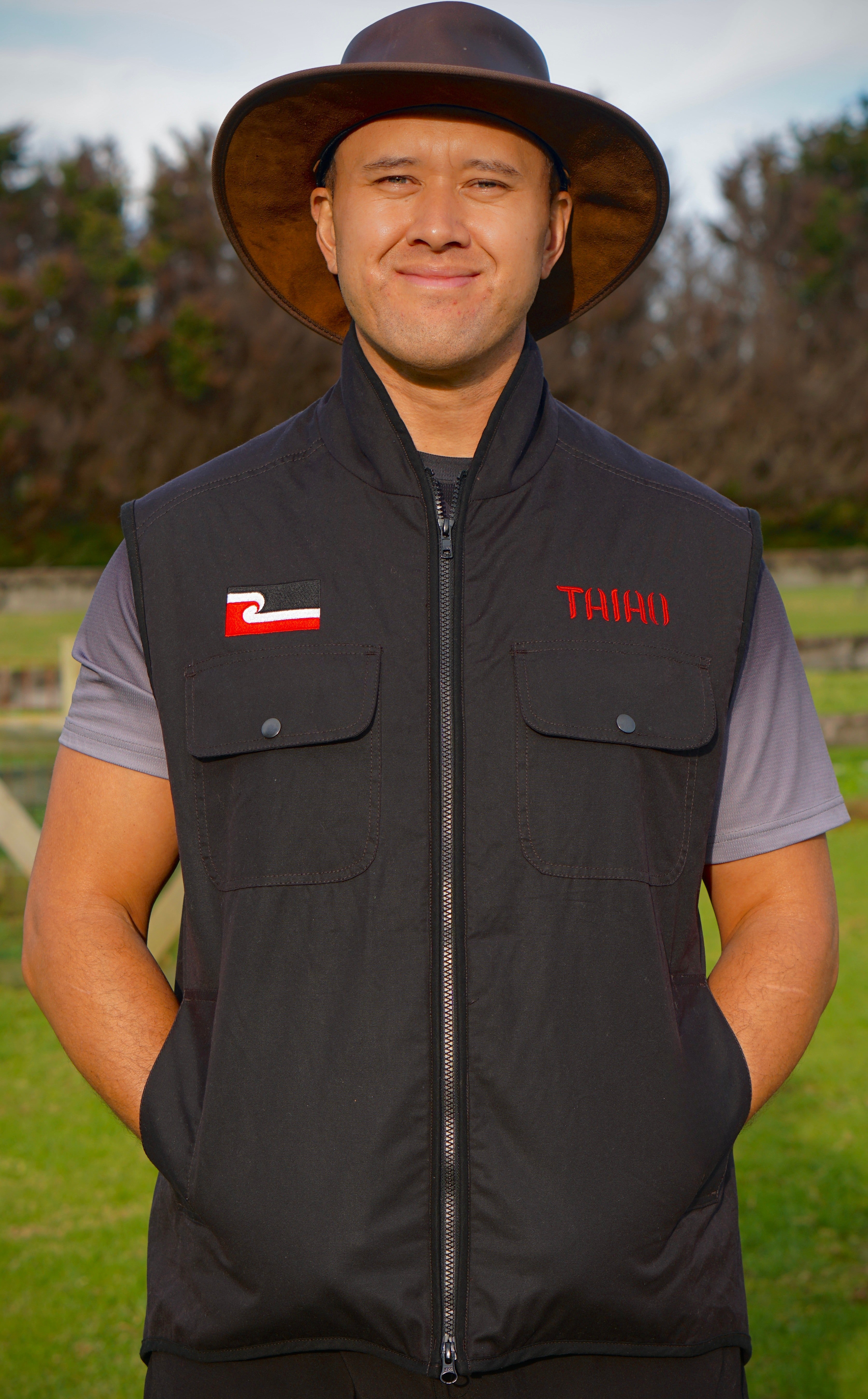 Brown Oilskin Vest
