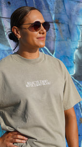 Taiao Tee - Faded Kākāriki
