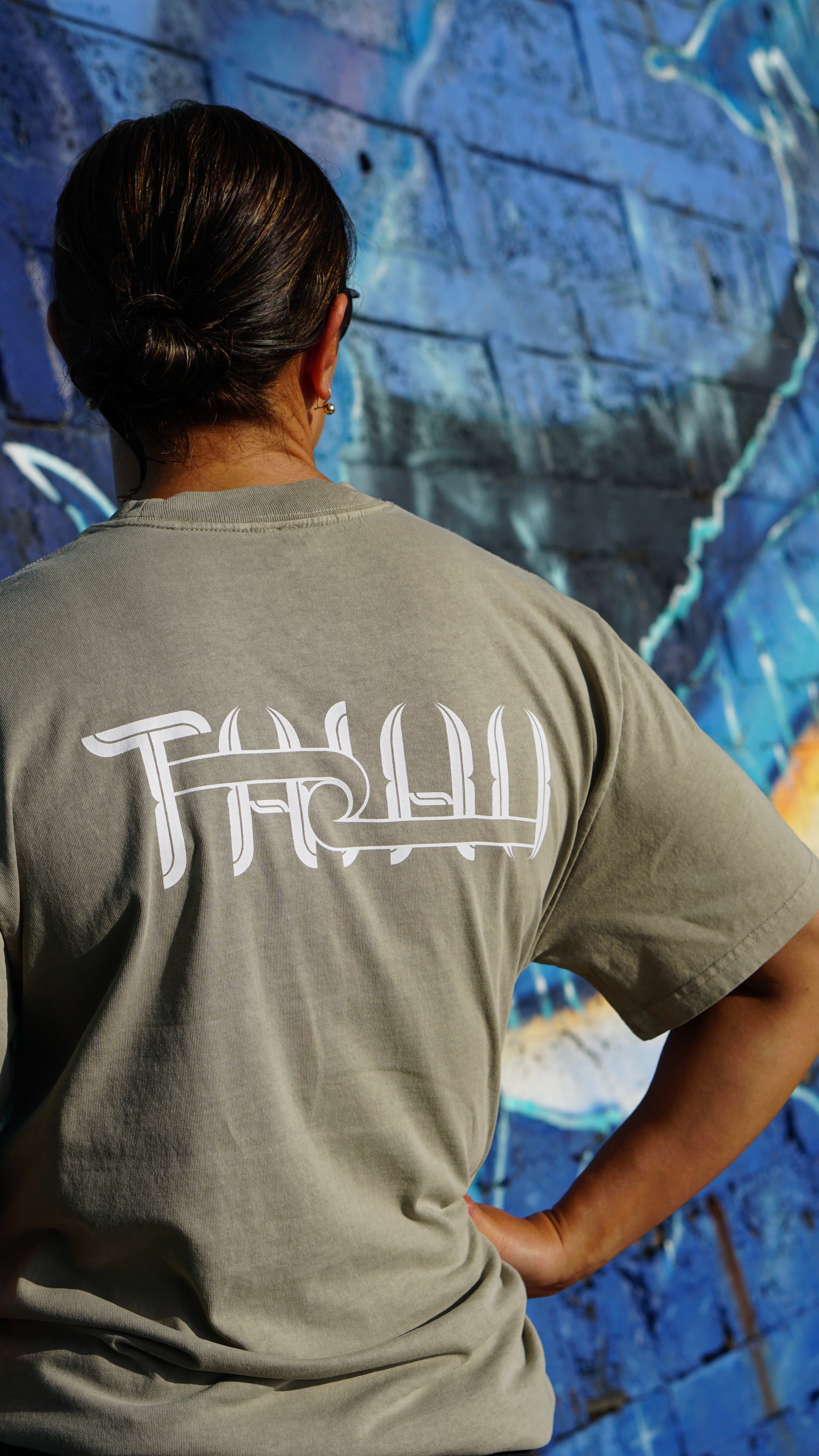 Taiao Tee - Faded Kākāriki