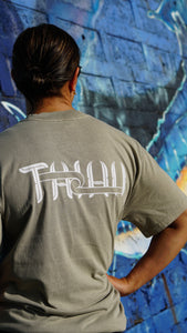 Taiao Tee - Faded Kākāriki