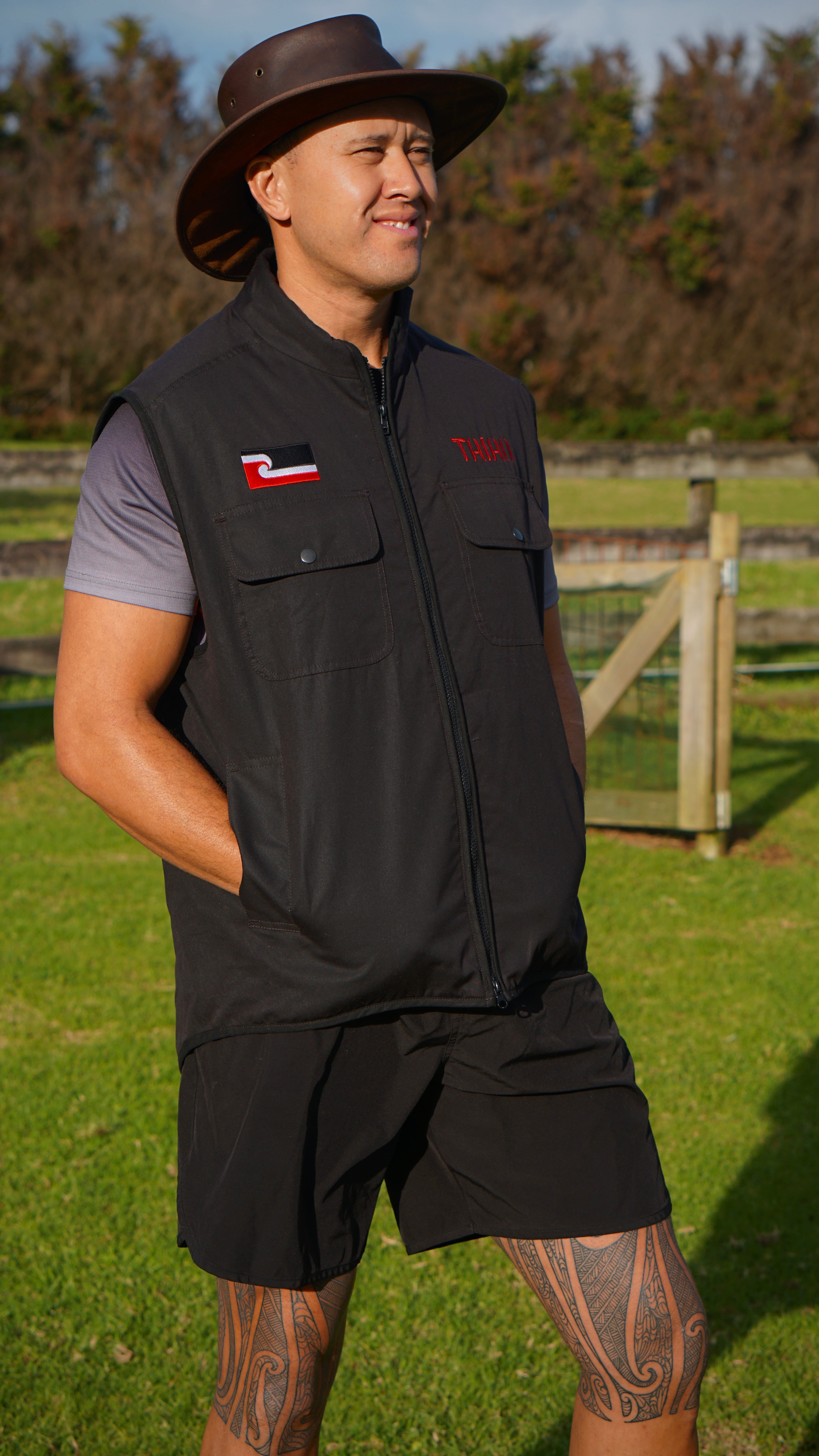 Brown Oilskin Vest